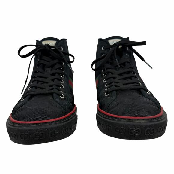Gucci Off the Grid High Top Sneakers 1977 Tennis Shoes Black Men Size 10.5/US 11 main image 16